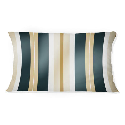 Élégant motif rayé classique beige et vert - Polyester rayé