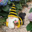 Nain de jardin avec pot de fleurs statuaire Exhart, 5,5 x 8,5 po Exhart