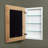 Recessed Picture Frame Door Medicine Cabinet with 3 Adjustable Shelves-17745817