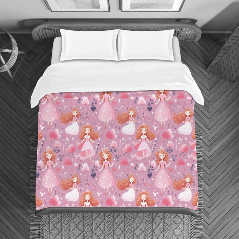 Housse de couette Princess Fairy, Housse de couette pour lit simple