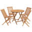 Solid Wood Patio Dining Set Table,-1485974449