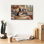  «Boston Terrier In The Kitchen» par Rich Monet, art mural sur toile, 18 po x 12 po