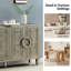 Buffet de rangement de 58 po de large Dietrich