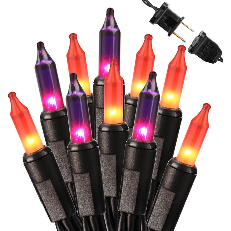 Guirlandes lumineuses, Orange / mauve