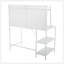 Bureau moderne et durable en verre givré et en métal pour un espace de travail élégant