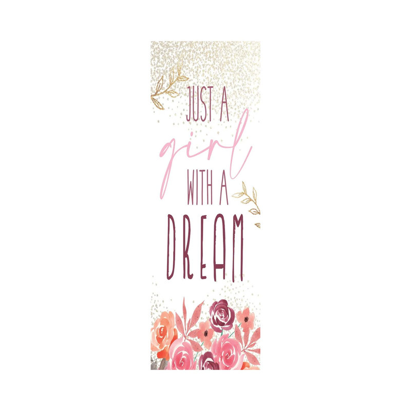Just A Girl I V2 by Kimberly Allen - Wrapped Canvas Panoramic Print, 30.48 cm H x 91.44 cm W x 1.91 cm D