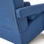 Chaise d'appoint moderne rembourrée, tissu en lin confortable avec coussin
