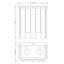 Applique murale 2 lumières encastrée en acier-949008704
