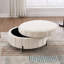 Repose-pieds de rangement en velours avec couvercle réversible Savannah-130912573