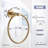 Wall Mounted Towel Ring with Concealed Mounting Hardware-103461793