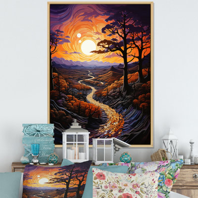 Balzhan Sunset Tangerine Twilight sur toile