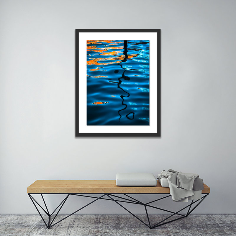 Venice Pier Print by Shawn Thomas, 40" H x 31" W x 2.5" D, Black