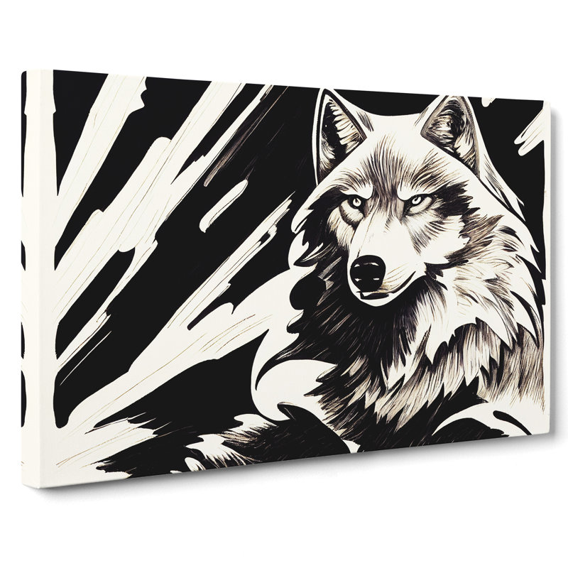 Wolf Art - Wrapped Canvas, 40cm H x 60cm W x 3cm D