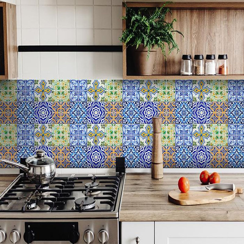 Carrelage mosaïque auto-adhésif en vinyle Lima, H 6 po x l 6 po x P 0,1 po