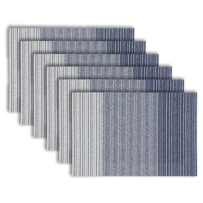 Urica Vinyl Striped Rectangle Placemat