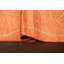 Tapis orange en laine noué à la main de conception unique 4 pi 4 po x 6 pi 4 po New Age