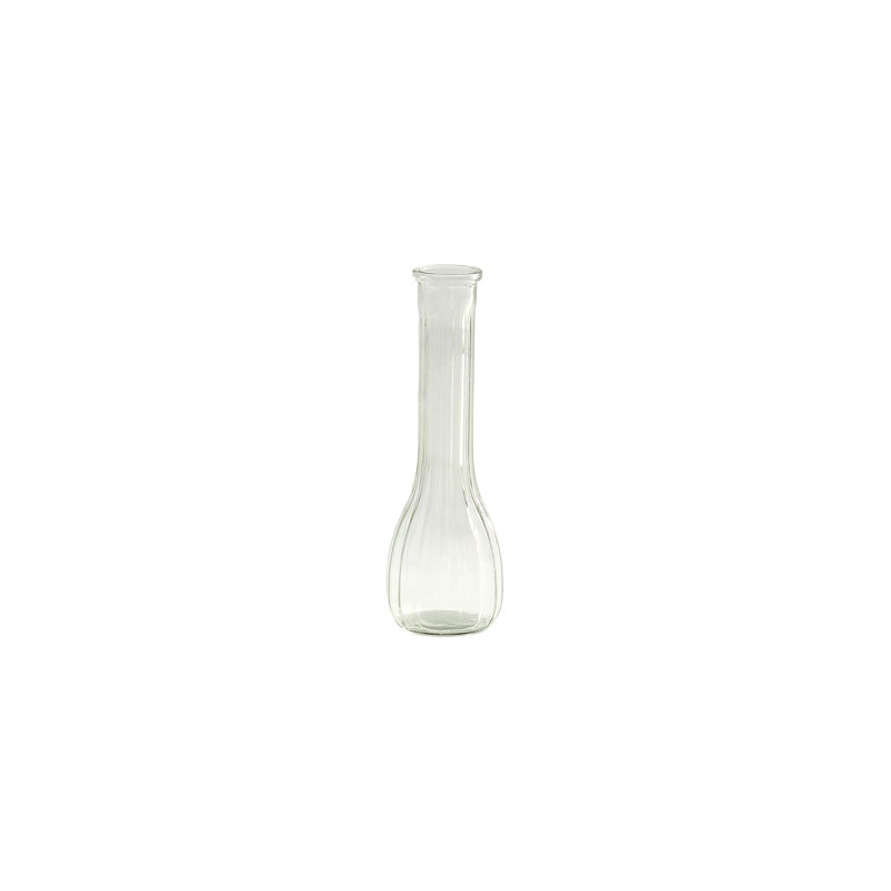 Vase Bud, H 4 po x l 3,6 po x P 4,7 po, Clair