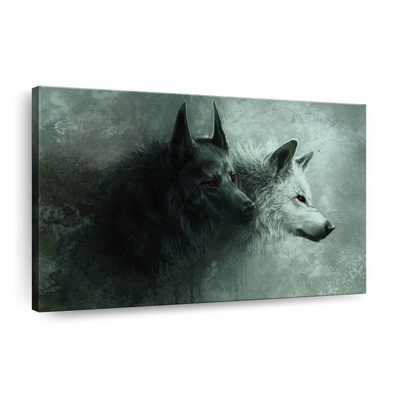 Sinister Wolves, reproduction sur toile, H 30 po x l 45 po x P 1,25 po