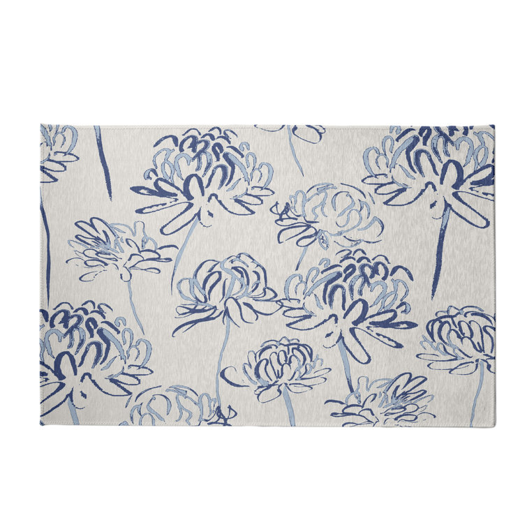 Alvordton Chenille Floral Indoor Rug