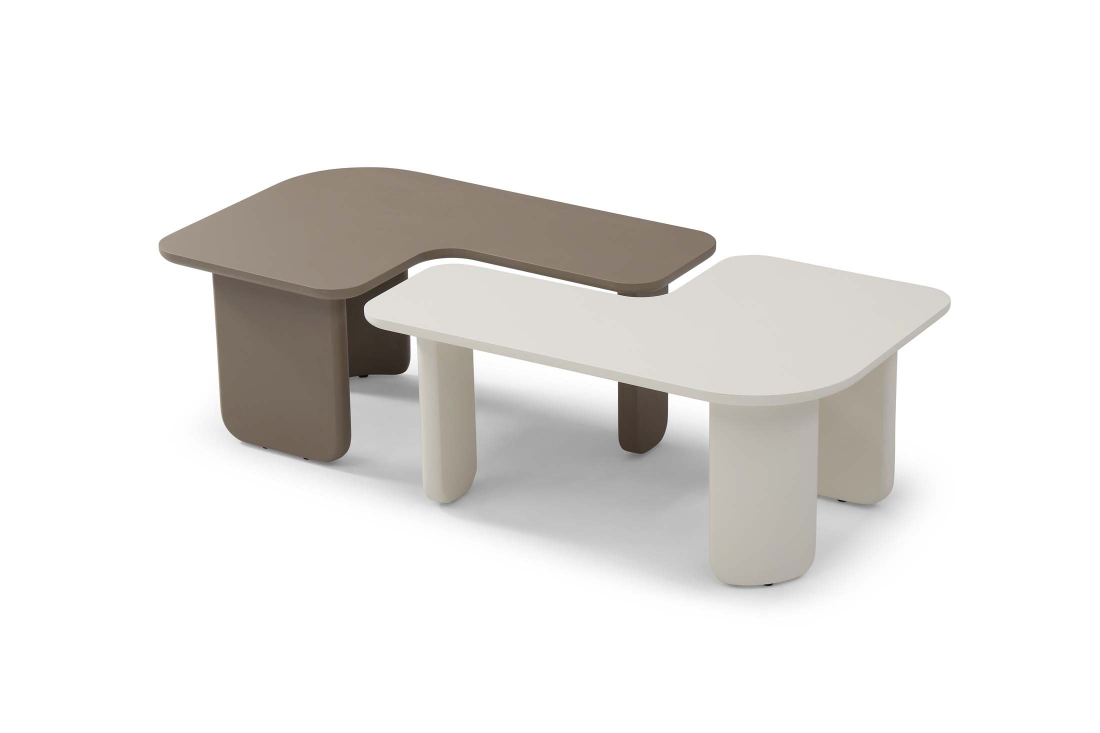 Latitude Run® 2 Pcs Modern Modular Coffee Table Set, Free-Combination ...