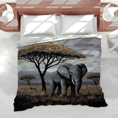 Elephant Safari Bedding Wildlife Comforter African