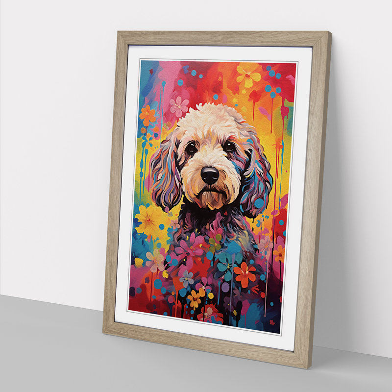 Single Picture Frame Print on Wood, 46cm H x 34cm W, Oak Framed