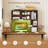 Desktop Bookshelf Desk Storage Hutch With 7 Open Cubbies & 3 Adjustable Shelves-1974599766