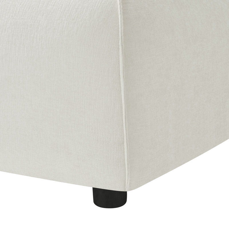 Chaise d'appoint rembourrée Modern, Beige