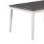 Ensemble de salle à manger 6 pièces de style classique et traditionnel Trexm, comprenant une table de salle à manger, 4 chaises rembourrées et un banc (blanc et gris)