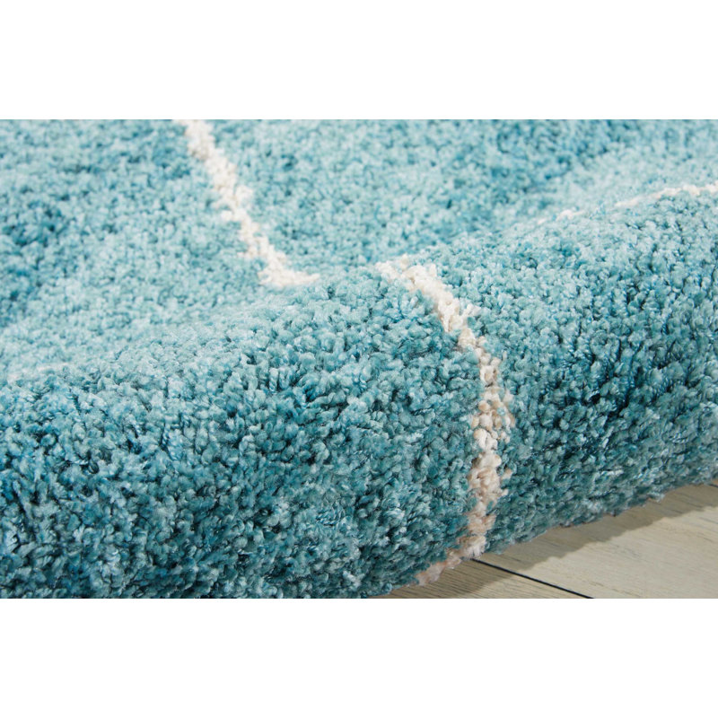 Tapis marocain à poils longs Rosetta, Rectangle 8 pi 2 po x 10 pi