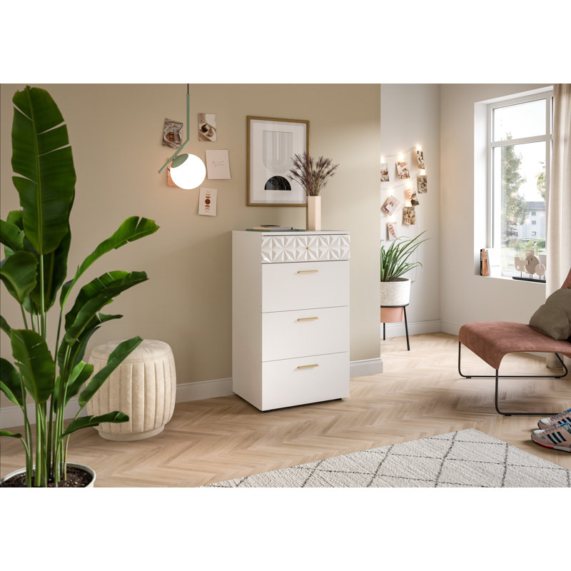 Prisma Particle Board Rectangle Accent Cabinet