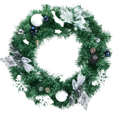 Beleuchteter Kiefern-Weihnachtskranz