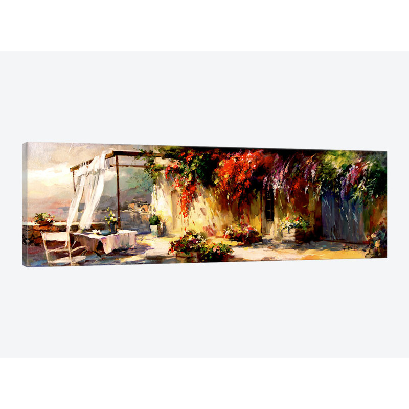 « romantique place », impression sur toile, H 12 po x l 36 po x P 1,5 po