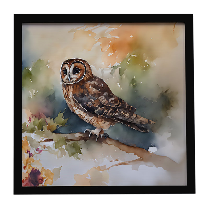Tawny Owl Framed Metal Print