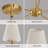 5-Light Modern Dimmable Chandelier With Fabric Shades-1571777158