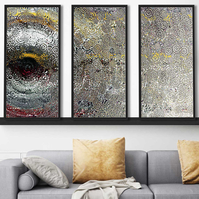 "Isaiah Waiting For God" par Mark Lawrence - 3 pièces, cadre flottant, impression sur toile, L 52,5 po x H 33,5 po