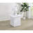White High Gloss End Table