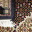 Losh Oriental Area Rug in Black
