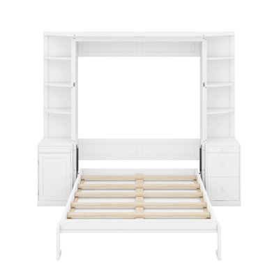 Grand lit escamotable avec bureau