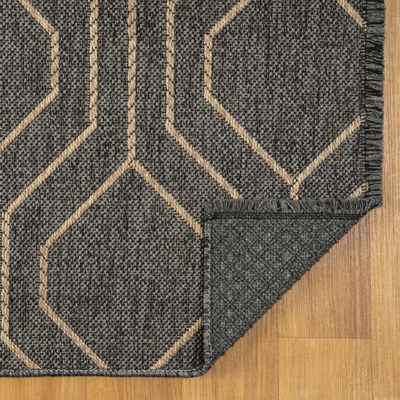 Tapis marocain à motif de treillis marocain, Rectangulaire 8 pi x 10 pi
