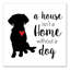 « house home dog », art textuel sur toile-24400722