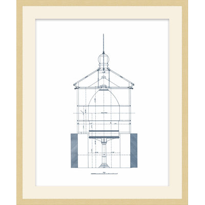 Blueprint Of Light Tower 2 Print by Studio L57 Nouvelle