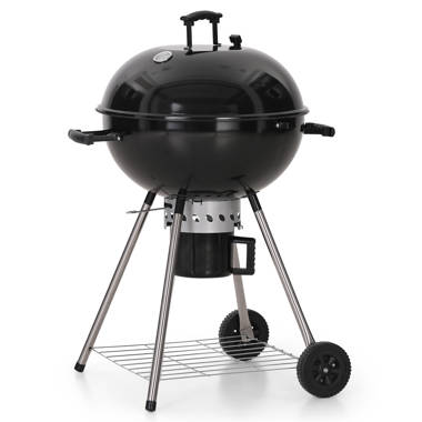 Weber 26 in. Original Kettle Premium Charcoal Grill in Black with