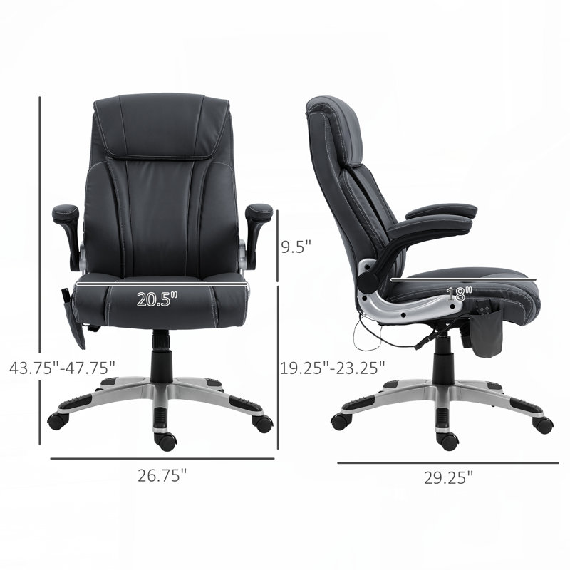 Fauteuil de bureau de massage Vinsetto