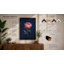 Peony in Navy Botanical - Framed Print-2027294719-2027294689