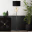 Barbare Traditional Floor Lamp for Living Room Furniture, Metal Base Floor Standing Lamp with Linen Shade