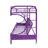 ACME Eclipse Futon Audeliz (Twin/Full), Purple-780040281-780040294
