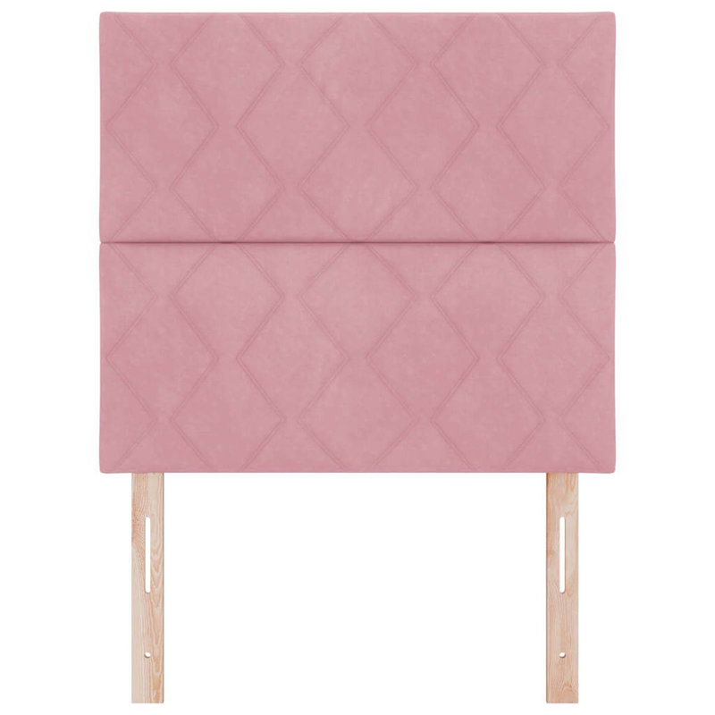 Headboard, 118cm H x 100cm W x 7cm D, Pink