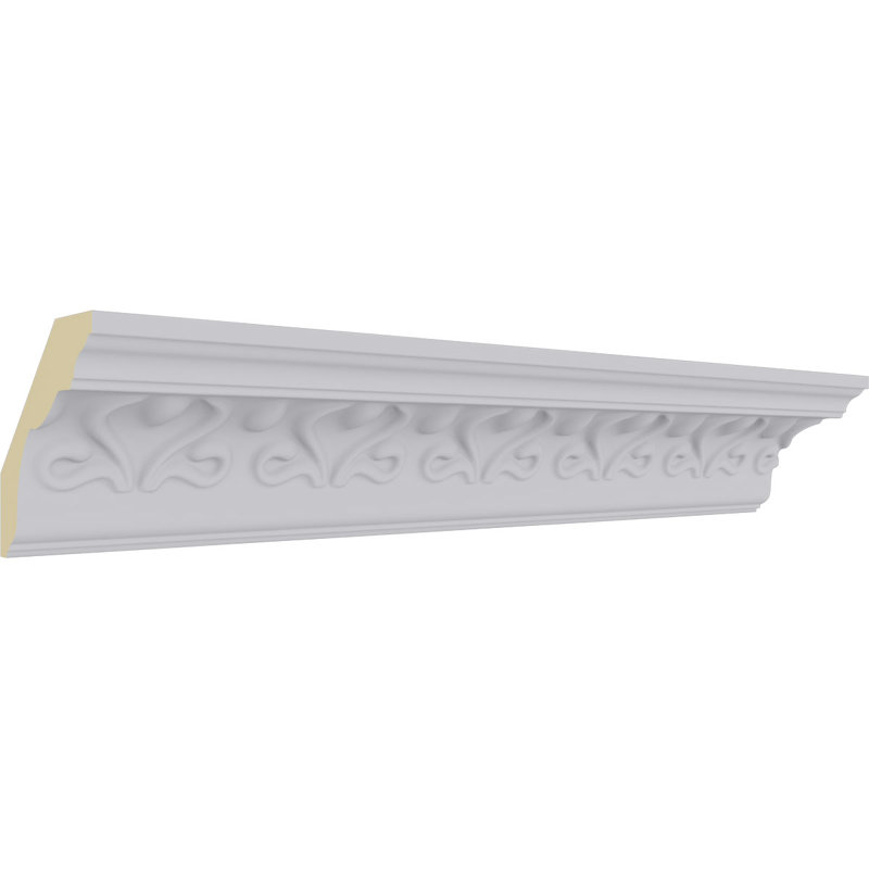 SAMPLE - Endurathane Read Crown Moulding, 3 1/8"H x 3 1/8"P x 4 1/2"F x 12"L, Factory Primed