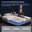 Matelas hybride à ressorts ensachés en mousse viscoélastique respirante-848362106